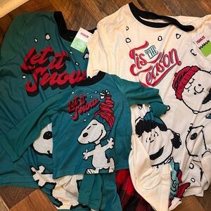 NWT Matching Family PJs - SNOOPY! | Mom, Dad, Baby. Sizes XL M, L W, 18M